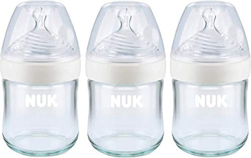 Biberones Y Teteros. Nuk Simply Botellas De Vidrio Natural, 