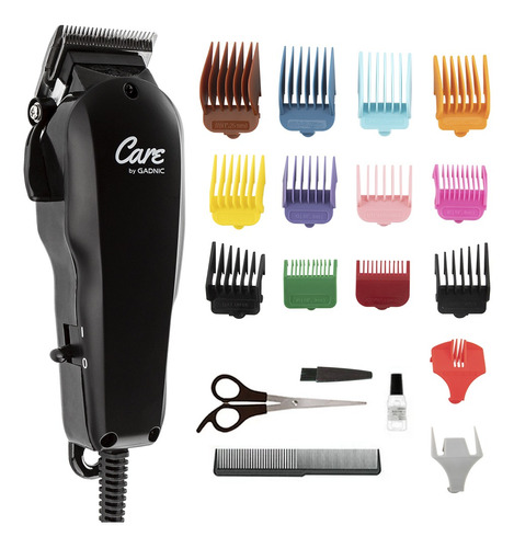 Cortadora De Pelo Gadnic Profesional Accesorios 1,0 A 1,6 Mm Color Negra