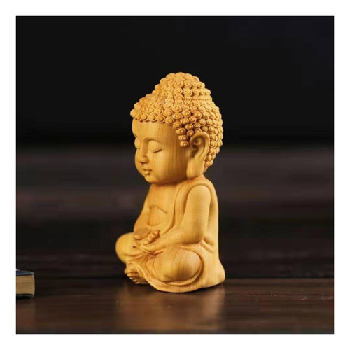Estátua De Buda Enfeites Escultura Miniatura Artesanal Para