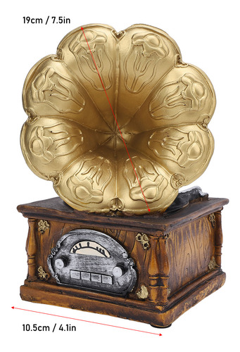 Modelo De Tocadiscos Fonógrafo, Gramófono Retro, Resina