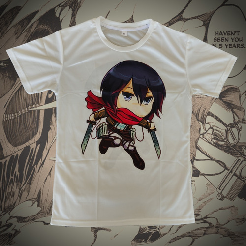 Polera Chibi Mikasa Shingeki No Kyojin - Attack On Titan