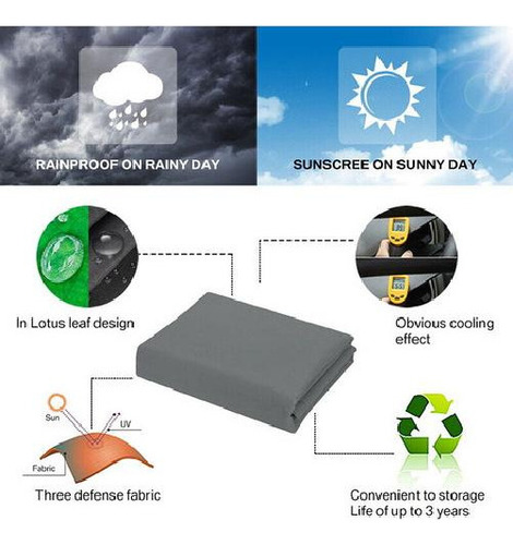 Para Shi Tecido De Proteção Solar De Impermeável De 3x4 M /