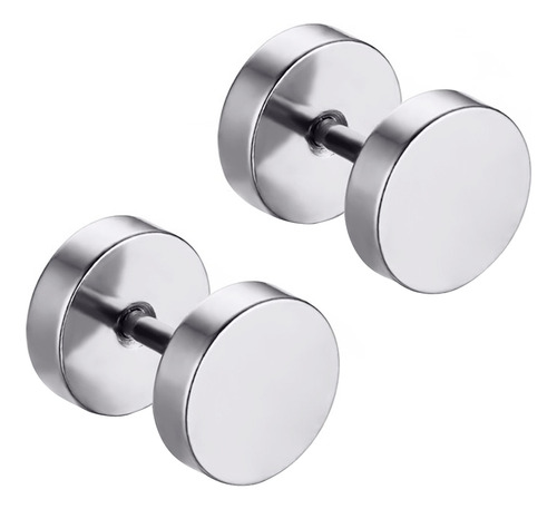 Pendientes Con Mancuernas De Acero Inoxidable Para Hombre, J