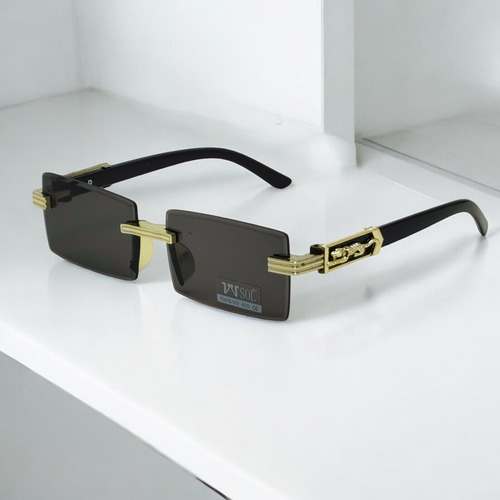 Set 3pc Lentes De Sol Estampado Leopaldo Neg Vvesol 1948248 Negro Negro Negro Negro