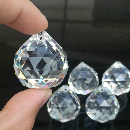 Imagem 2 de 3 de 50 Bola Esfera De Cristal K9 Feng Shui 30mm (3,0 Cm) Lustre
