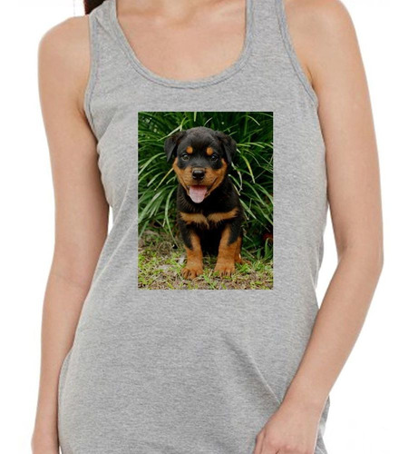 Musculosa Rottweiler Bebe Sacando Lengua