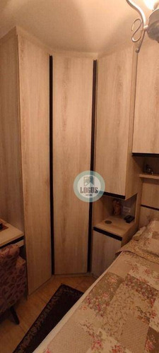 Imagem 18 de 30 de Apartamento Impecável Bem Distribuído, 67m² Composto Por 2 Dormitórios Sendo 1 Suíte Com Sacada, À Venda Por R$ 380.000,00 - Paraiso - Santo André/sp - Ap1795