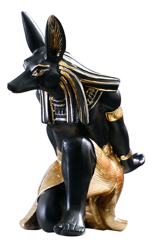 Artesanía De Resina Ornamento Antiguo Egipto Anubis Perros
