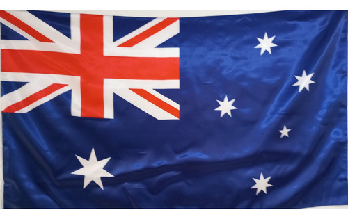 Bandera De Australia (tamaño 90cmx150cm) Doble Faz Polyester