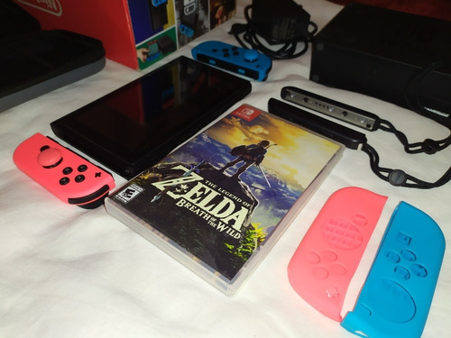 Nintendo Switch Neon 32 Gb+estuche+zelda Botw + Acc Original
