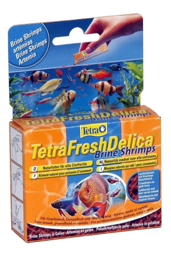 Imagem 2 de 3 de Ração Tetra Fresh Delica Brine Shrimps 48g 16 Saches Artemia