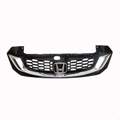 Grade New Civic 2015 2016 Black Piano Com Emblema Cromado