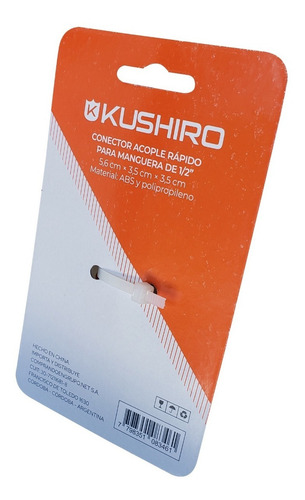 Acople Rapido Para Manguera De 1/2 Conector Aspersor Kushiro