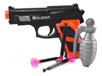 Comprar 2 Pistolas Arminha Arma Mira Lançar Atirar Dardos Granada