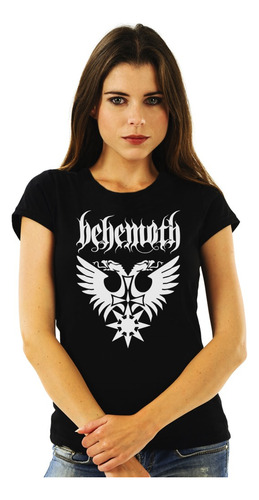 Polera Mujer Behemoth Logo Phoenix Fenix Metal Impresión Dir