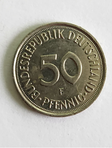 Moneda De 50 Pfennig De 1992 F Alemania Colección