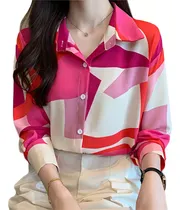 Comprar Blusas De Gasa Manga Larga Casuales Dama Moda For Mujer
