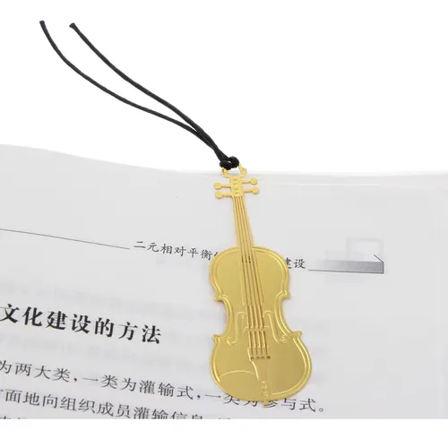 Marca Páginas Violin Revista Música Libro Agenda Notas Papel
