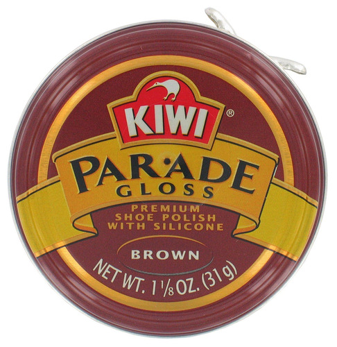 Kiwi 10313 1-1 / 8 Oz Lustrabotas Premium Brillo Marron Con 