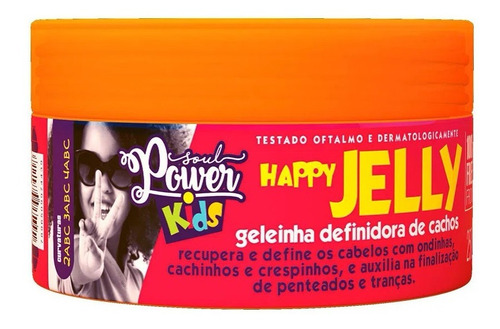 Gelatina Definidora Cachos Happy Jelly Kids Soul Power 250g