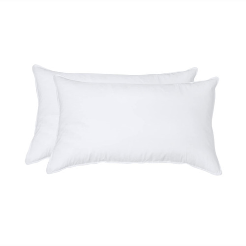 Ant-home Juego De 2 Almohadas De Plumas Suaves De 14 X 24 Pu