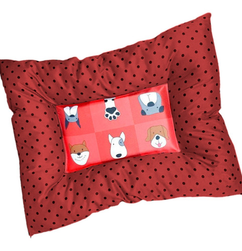 Imagen 3 de 7 de Cama Colchoneta Colchon Perros Ecocuero O Antidesgarro Vario