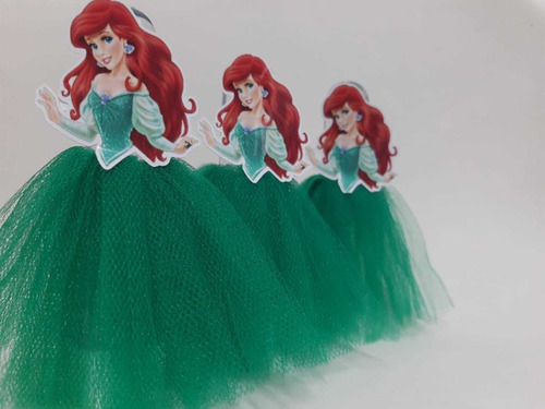 10 Tubetes Lembrancinha Ariel- Pequena Sereia