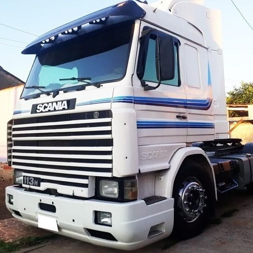 Imagem 3 de 5 de Jogo De Faixas Adesivos Para Scania 113 H / T / R 1994 Azul