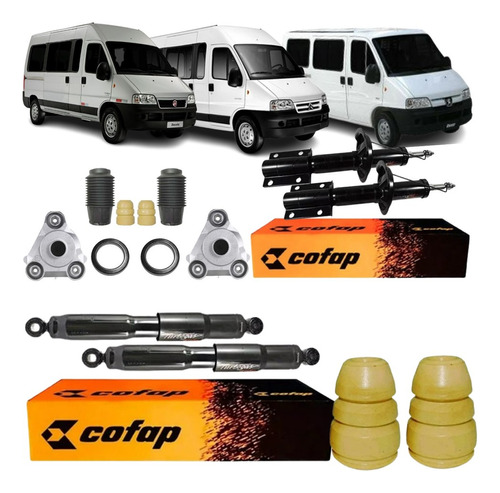 Amortecedor Dianteiro Traseiro Kit Completo Ducato Boxer Jum