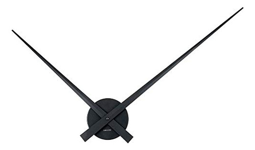 Reloj De Pared Karlsson Little Big Time, Aluminio Y Negro