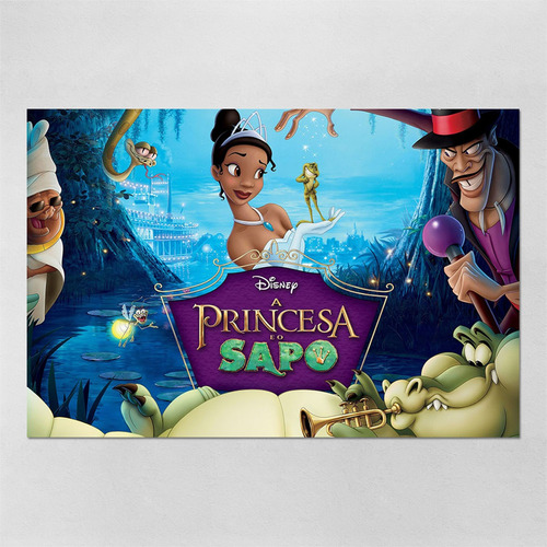 Poster 60x90cm A Princesa E O Sapo - Filmes - Infantis 85