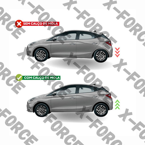 Kit 4 Calços Para Mola Chevrolet Onix Plus 2023