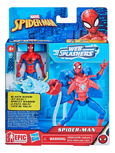 Figura De Acción Marvel Epic Hero Series Spider-man +3 Años