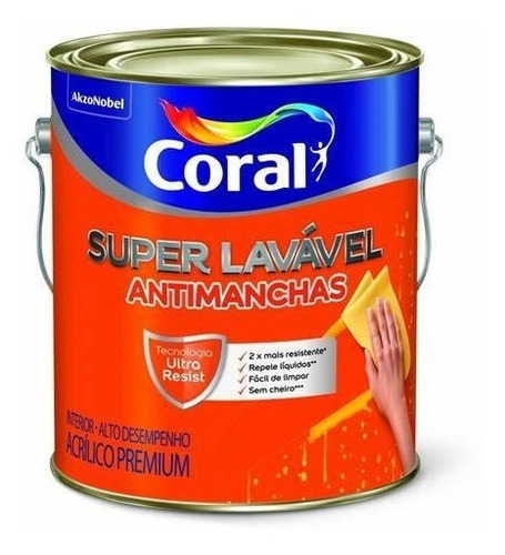 Tinta Super Lavável Coral 3,2 Litros Folhagem Suave