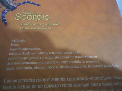 Libro Alacranes - Dr. Alfredo Luis Chavez Haro (Usado)