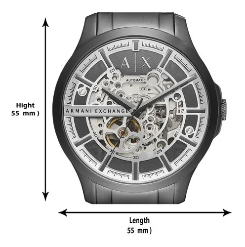 Reloj Hombre Armani Exchange Hampton Autom tico Color De La Correa