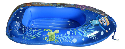 Bote Inflable Animales Marinos Para Niños Azul