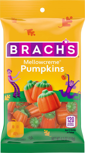 Brach's Mellowcreme Pumpkins-dulces Miel Y Calabaza (119 Gr)