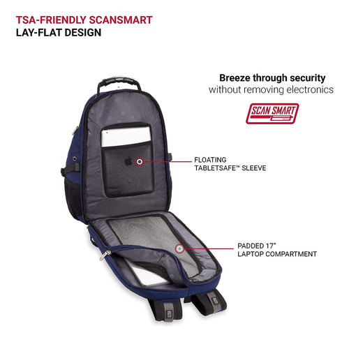 Swissgear 5977 Scansmart Mochila Para Portatil, Azul Mari...