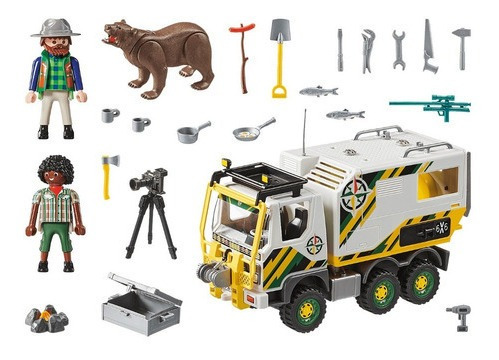 Imagen 2 de 9 de Playmobil 70278 Camion De Expedicion Zoo Original