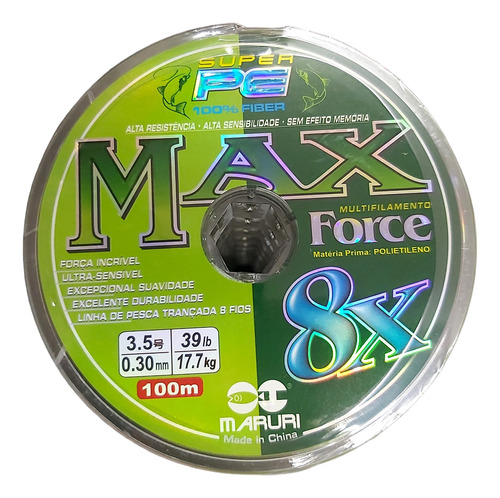 Multifilamento Maruri Super Max Force 8x Todas Las Medidas