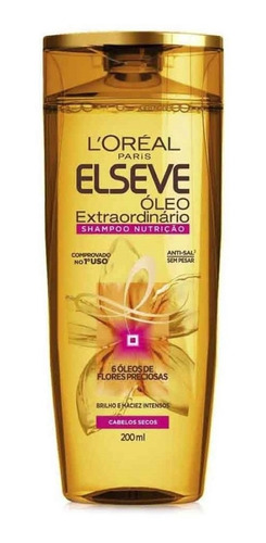 Shampoo Nutrição Óleo Extraordinário Elseve 200ml L'oréal