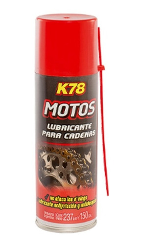 Lubricante Cadena De Moto Bicicletas Motos Aceite K78