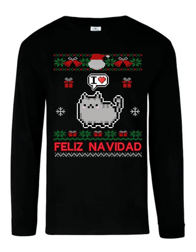 Ugly Sweater Playera Michi Love Navidad