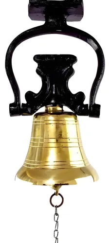 comprar Sino Com Suporte 2,5 Kg Em Liga De Bronze - Suporte Em Ferro