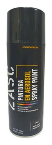 Pintura En Spray Negro Brillante Y Mate 400ml Zasc 