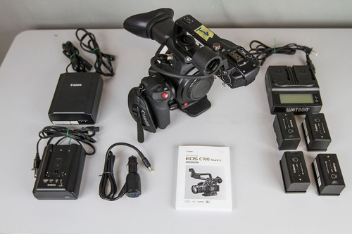 Canon Eos C100 Mark Ii + 4 Baterias+case Rígido+sdxc 64gb