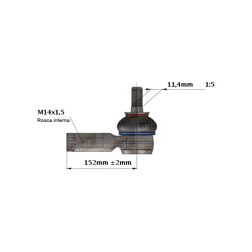 Puntero Direccion Fiat Strada 2021-2023 Derecho