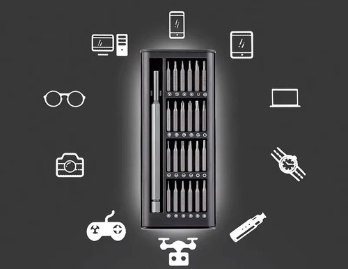 Destornillador Juego Kit Portátil 24 Puntas Magnetico