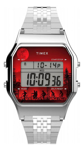 Reloj Para Unisex Timex Stranger Things Tw2v50900 Plateado